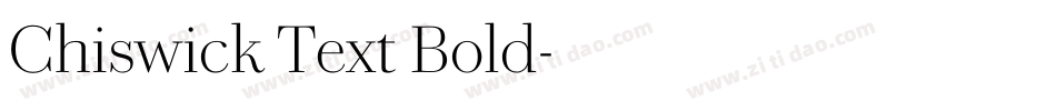 Chiswick Text Bold字体转换